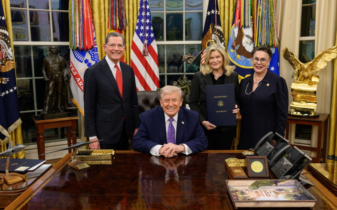 Wyoming Delegation Joins President Trump at White House as He Strikes Down Biden-Era Buffalo Management Plan